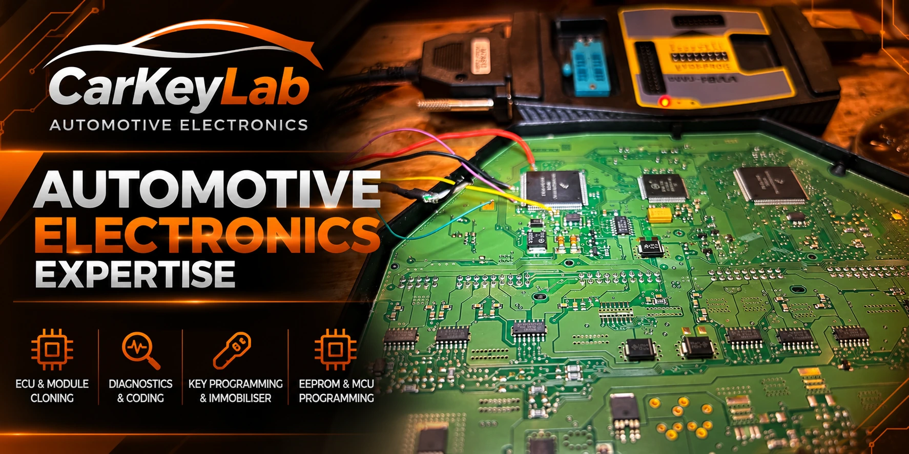 Automotive electronic diagnostics for smart key recognition and vehicle security systems